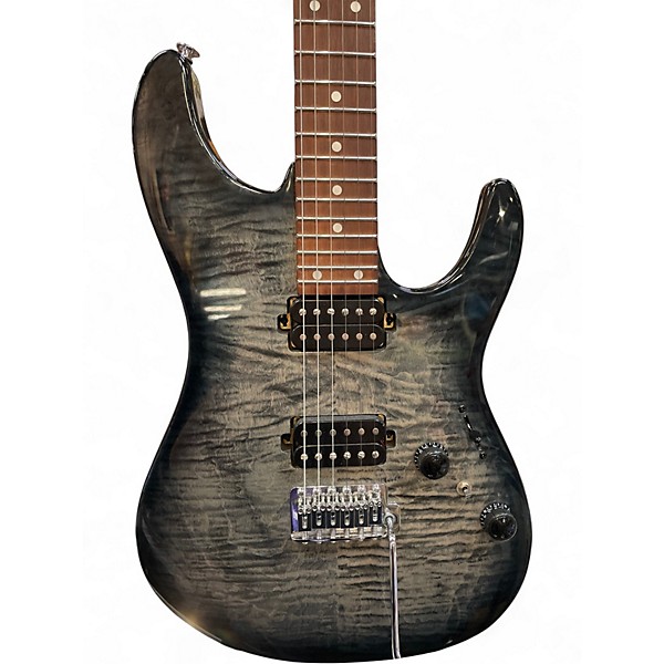 Used Ibanez AZ24S1F Trans Black Solid Body Electric Guitar