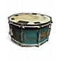 Used Pork Pie 14X6.5 Little Squealer Snare WEATHERED BARN BLUE Drum