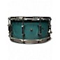 Used Pork Pie 14X6.5 Little Squealer Snare WEATHERED BARN BLUE Drum