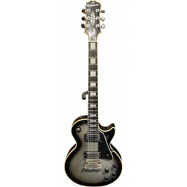Used Epiphone Les Paul Custom Pro Silverburst Solid Body Electric Guitar