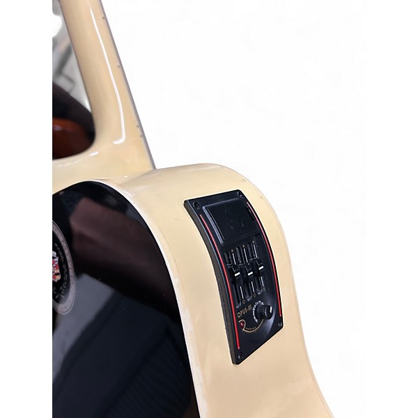 Used Esteban EL DORADO Black and White Acoustic Guitar