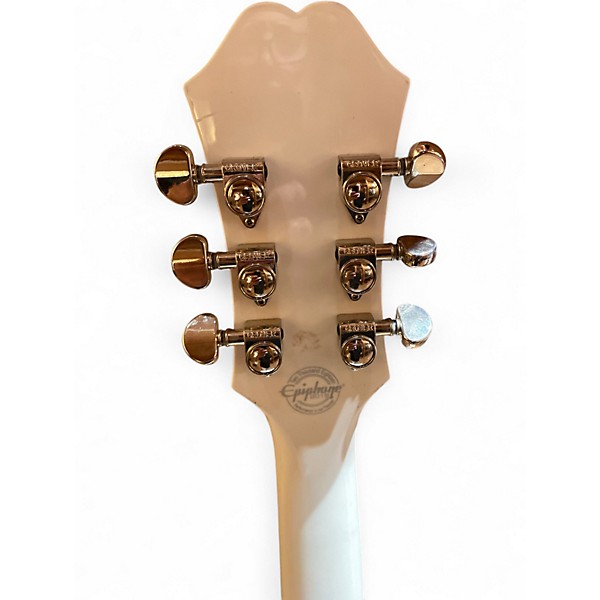 Used Epiphone Dove Pro Alpine White Acoustic Electric Guitar