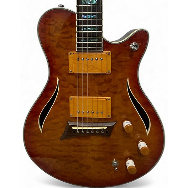 Used Michael Kelly Hybrid Special Cherry Sunburst Hollow Body Electric Guitar