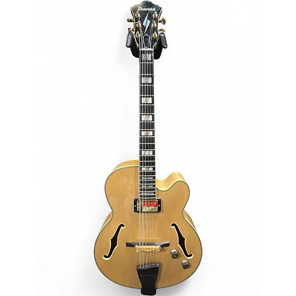 Used 2013 Ibanez PM200-NT Pat Metheny Signature Natural Hollow Body Electric Guitar