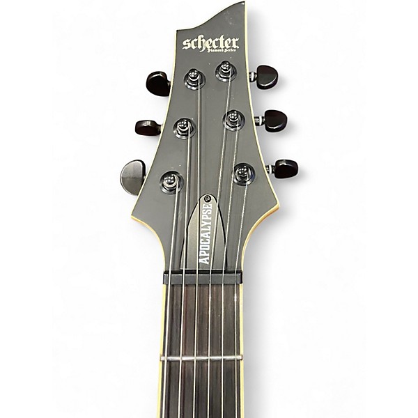 Used Schecter Guitar Research C1 Apocalypse Black Solid Body Electric Guitar