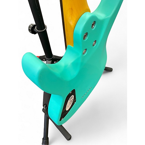 Used Schecter Guitar Research C6 DELUXE Metallic Aqua Marine Solid Body Electric Guitar