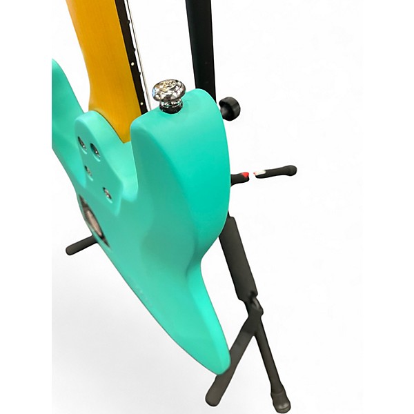 Used Schecter Guitar Research C6 DELUXE Metallic Aqua Marine Solid Body Electric Guitar