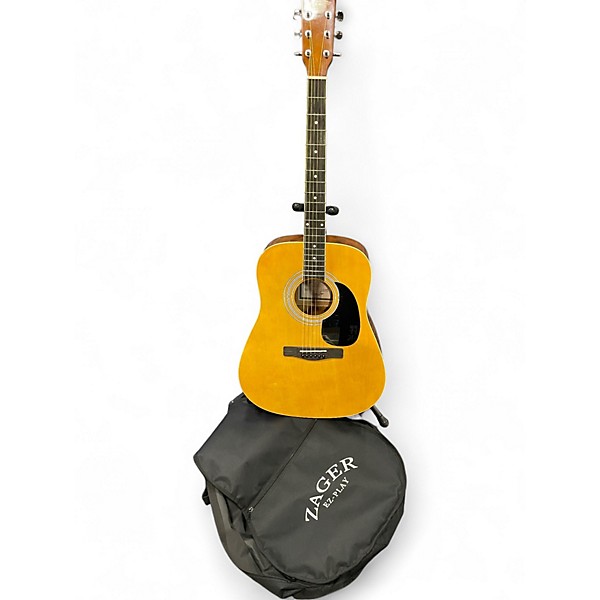 Used Zager ZAD01PKN Natural Acoustic Guitar