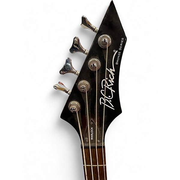 Used B.C. Rich Bronze Series Warlock Black Solid Body Electric Guitar