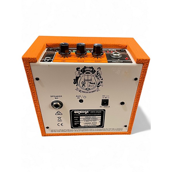 Used Orange Amplifiers Crush Mini Battery Powered Amp