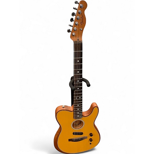 Used Fender Acoustasonic Player Telecaster Butterscotch Blonde Acoustic Electric Guitar