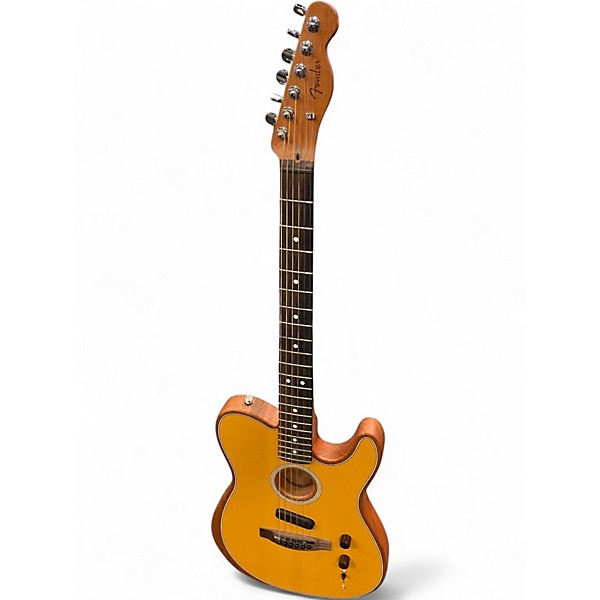 Used Fender Acoustasonic Player Telecaster Butterscotch Blonde Acoustic Electric Guitar