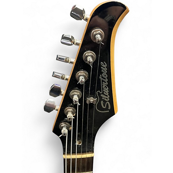 Used Silvertone St Style SUNBURST Solid Body Electric Guitar