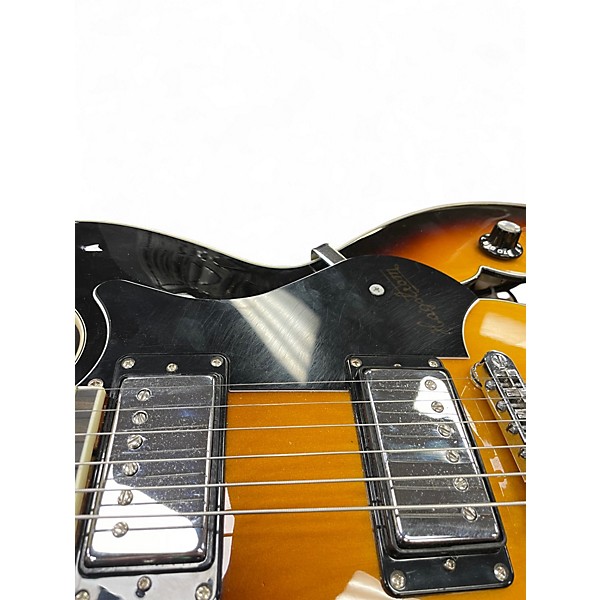 Used Hagstrom viking 2 Tone Sunburst Hollow Body Electric Guitar
