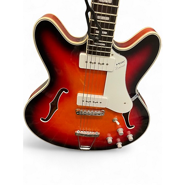Used VOX BC-V90 2 Tone Sunburst Hollow Body Electric Guitar