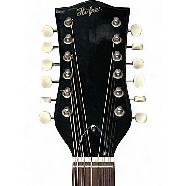 Used Hofner western 12 string Natural Acoustic Guitar