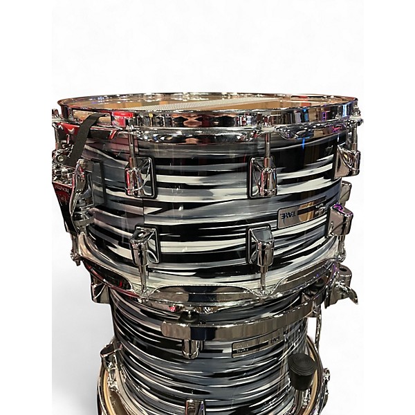 Used Taye Drums 5 Piece TOUR PRO BLACK GREY SWIRL Drum Kit