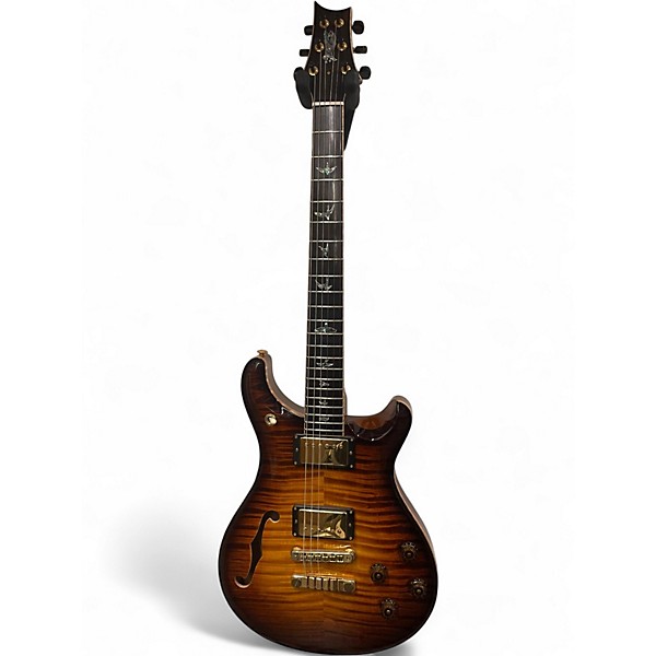 Used 2018 PRS Private Stock McCarty 594 Semi Hollow w/F Hole McCarty Glow Smoked Burst Hollow Body Electric Guitar
