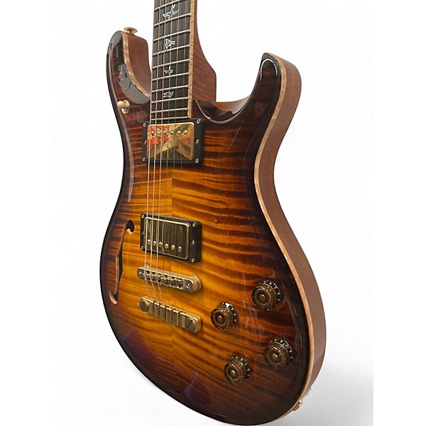 Used 2018 PRS Private Stock McCarty 594 Semi Hollow w/F Hole McCarty Glow Smoked Burst Hollow Body Electric Guitar