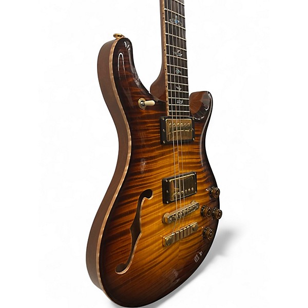 Used 2018 PRS Private Stock McCarty 594 Semi Hollow w/F Hole McCarty Glow Smoked Burst Hollow Body Electric Guitar