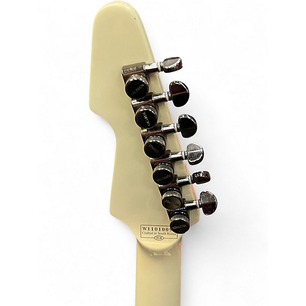 Used Schecter Guitar Research Avenger Blackjack ATX White Solid Body Electric Guitar