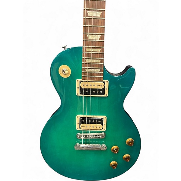 Used 2016 Gibson Les Paul Studio Deluxe IV Ocean Turquoise Solid Body Electric Guitar