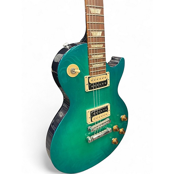 Used 2016 Gibson Les Paul Studio Deluxe IV Ocean Turquoise Solid Body Electric Guitar