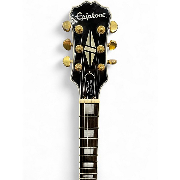 Used Epiphone Les Paul Custom Pro White Solid Body Electric Guitar