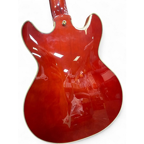 Used D'Angelico EXCEL MINI DC Red Hollow Body Electric Guitar