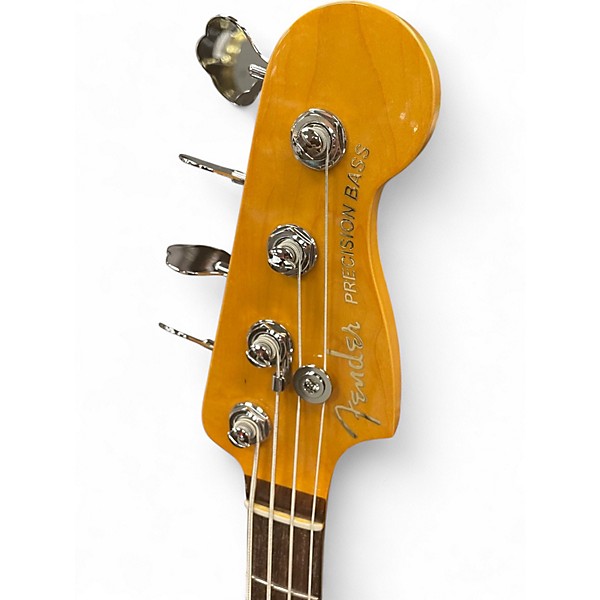 Used Fender American Ultra Precision Bass Brown Sunburst Electric Bass Guitar