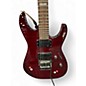 Used ESP LTD M100FM Crimson Red Trans Solid Body Electric Guitar