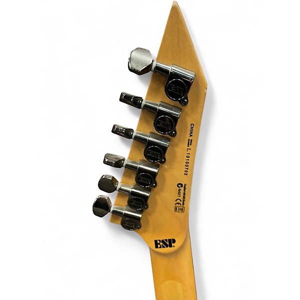 Used ESP LTD M100FM Crimson Red Trans Solid Body Electric Guitar