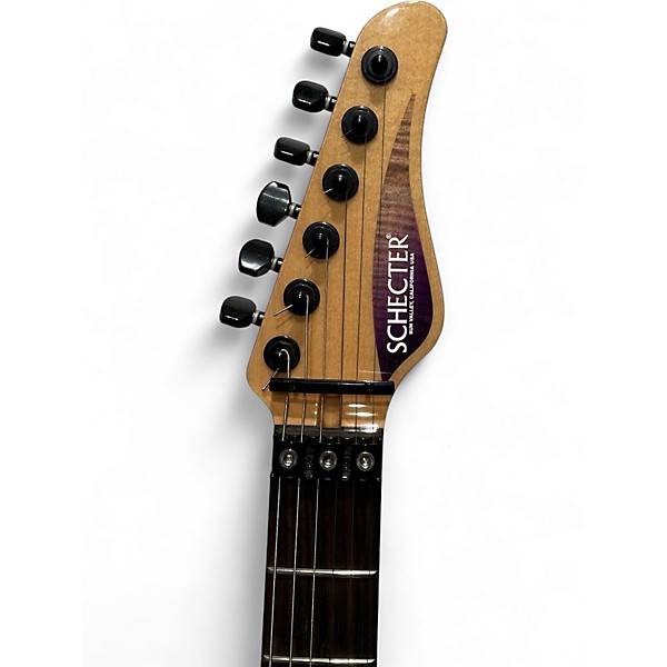 Used Schecter Guitar Research usa custom shop Purple Solid Body Electric Guitar