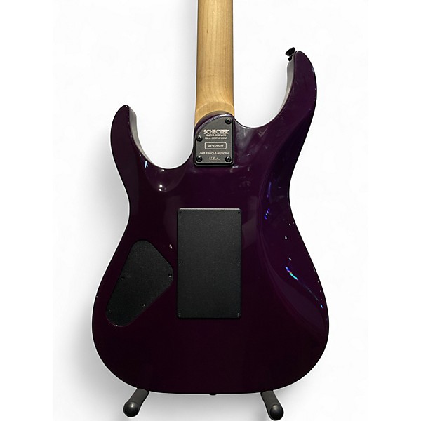 Used Schecter Guitar Research usa custom shop Purple Solid Body Electric Guitar