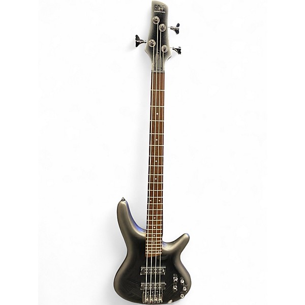 Used Ibanez SR300 Chrome Silver Electric Bass Guitar