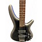 Used Ibanez SR300 Chrome Silver Electric Bass Guitar