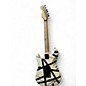 Used EVH Striped Series Black and White Solid Body Electric Guitar