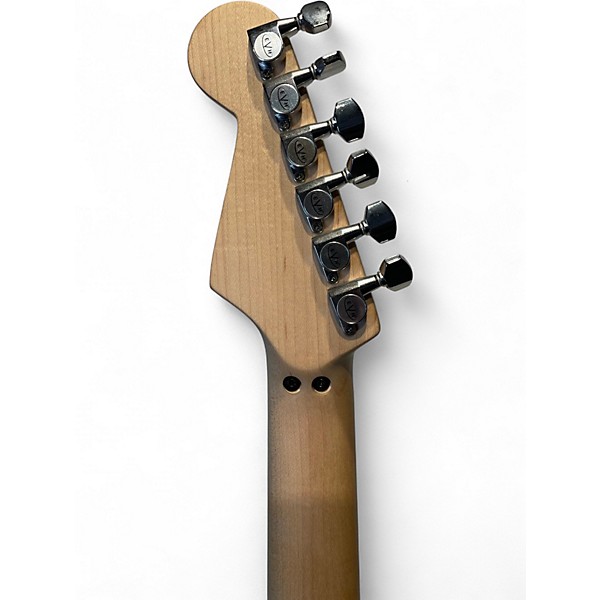 Used EVH Striped Series Black and White Solid Body Electric Guitar