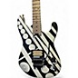 Used EVH Striped Series Crop Circles Black and White Solid Body Electric Guitar