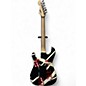 Used EVH Striped Series Crop Circles Black and White Solid Body Electric Guitar