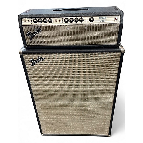 Vintage 1970s Fender BASSMAN 135 STACK Tube Guitar Combo Amp
