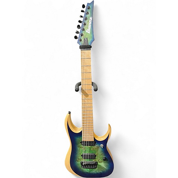 Used 2018 Ibanez RGDIX7MPB Surreal Blue Solid Body Electric Guitar