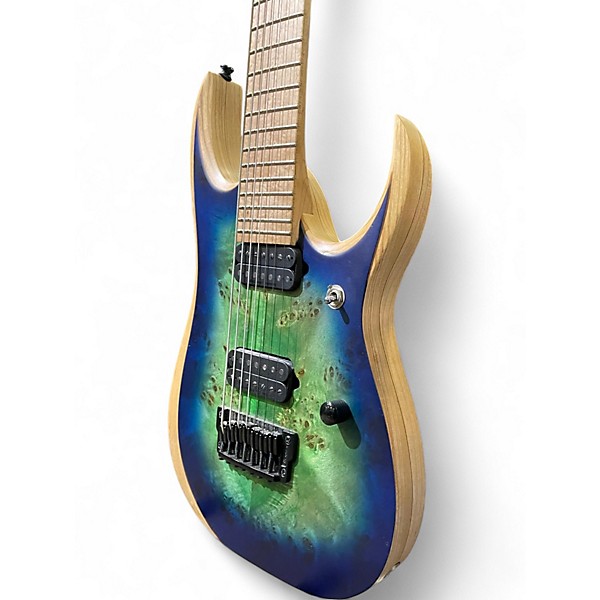 Used 2018 Ibanez RGDIX7MPB Surreal Blue Solid Body Electric Guitar