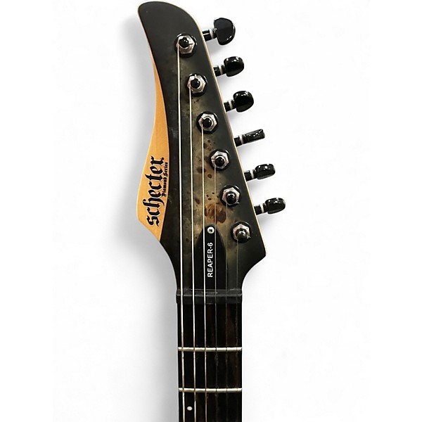 Used Schecter Guitar Research REAPER 6 CHARCOAL BURST Solid Body Electric Guitar