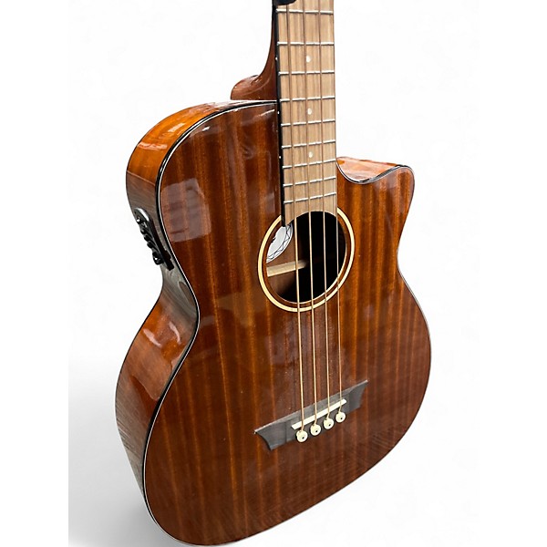 Used Dean AX EABC MAH GC Natural Acoustic Bass Guitar
