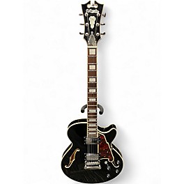 Used D'Angelico Premier Series SS Black Hollow Body Electric Guitar