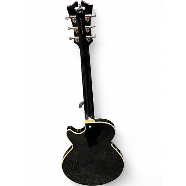 Used D'Angelico Premier Series SS Black Hollow Body Electric Guitar