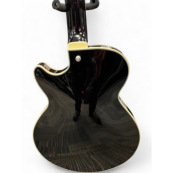 Used D'Angelico Premier Series SS Black Hollow Body Electric Guitar