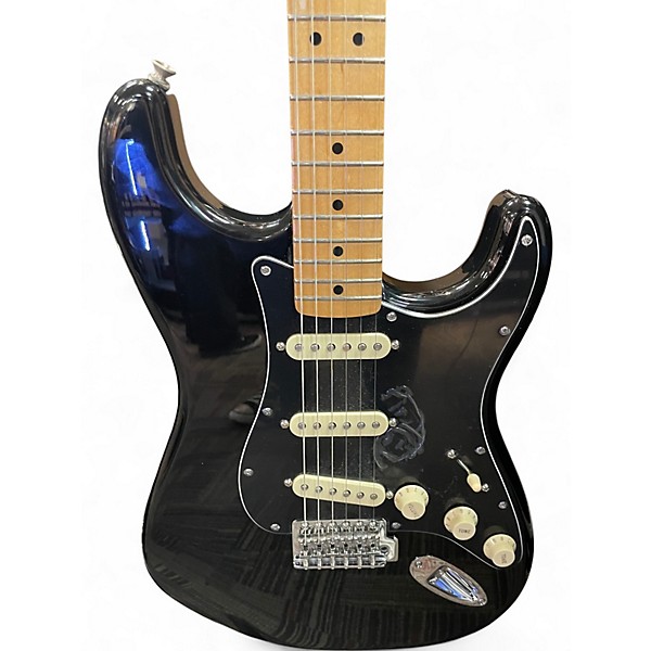 Used Fender Standard Stratocaster Black Solid Body Electric Guitar