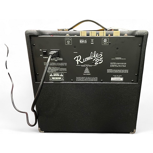 Used Fender Rumble 25 25W 1x10 Bass Combo Amp